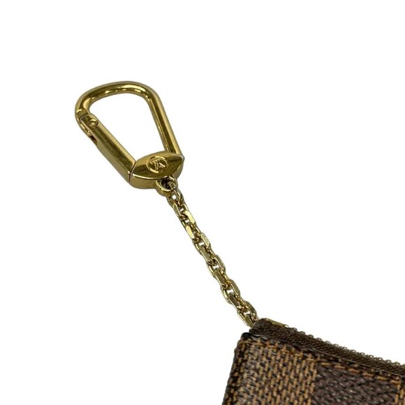 Auth LOUIS VUITTON Pochette Cle N62658 Ebene Damier - Picture 7 of 12